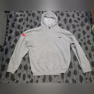 NFL Dunbrooke SI Los Angeles Rams Gray Hoodie sz L
